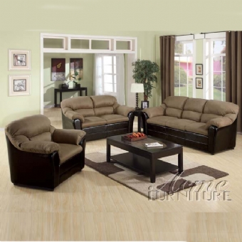 2 pc. Sofa and Love set Microfiber & Bycast