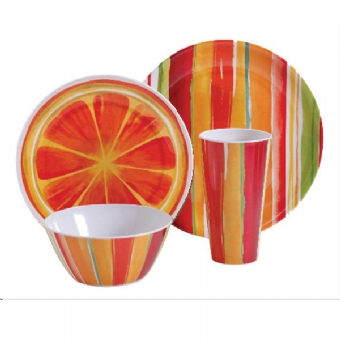 Orange Dinnerware Set