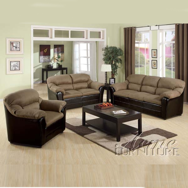 2 pc. Sofa and Love set Microfiber & Bycast