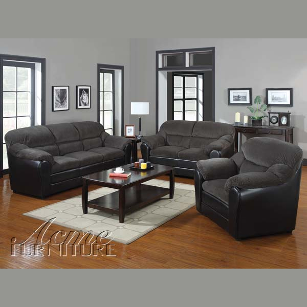 2 pc. Sofa and Love set Leather Match